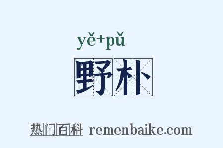 野朴是什么意思的图片